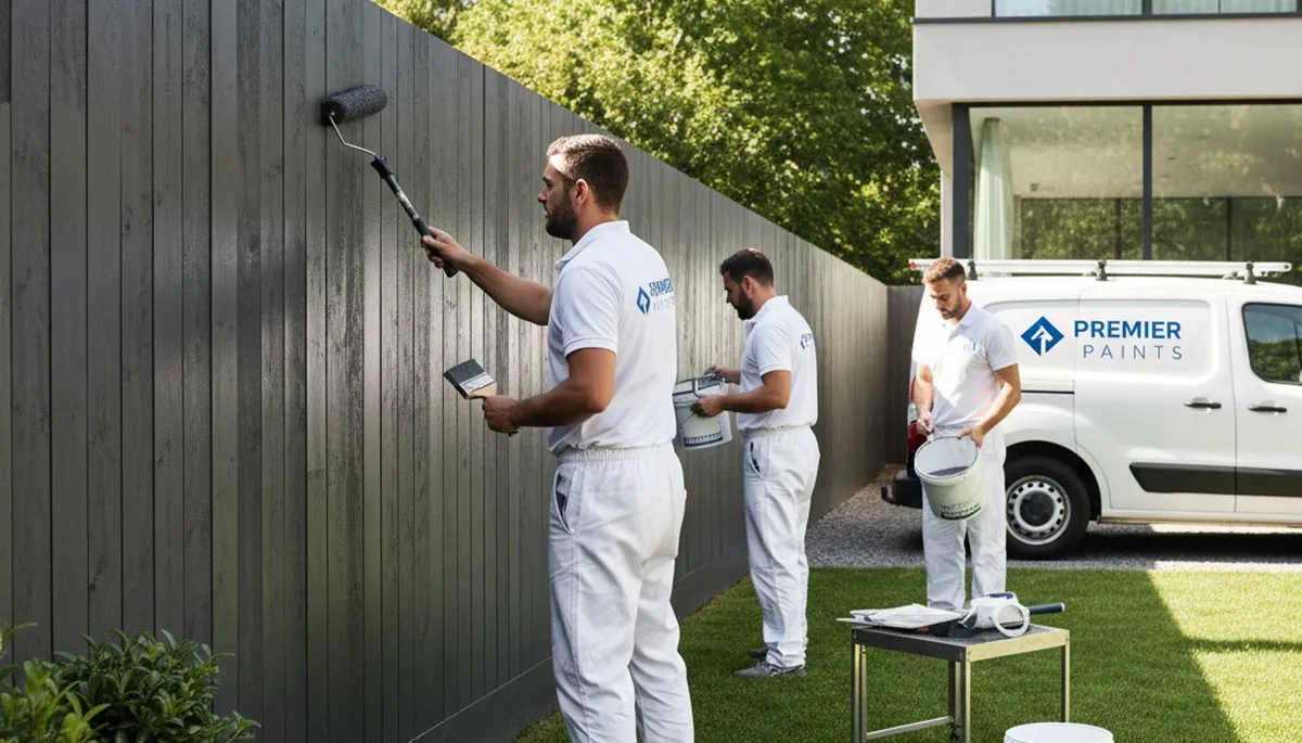 Professional fence painting in Saint Louis, MO by expert residential painters for lasting wood protection