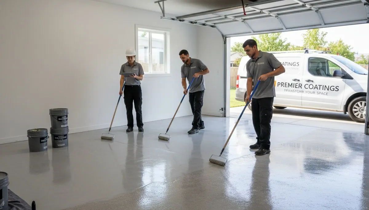 Durable epoxy garage floor coating by professional painters in Saint Louis, MO